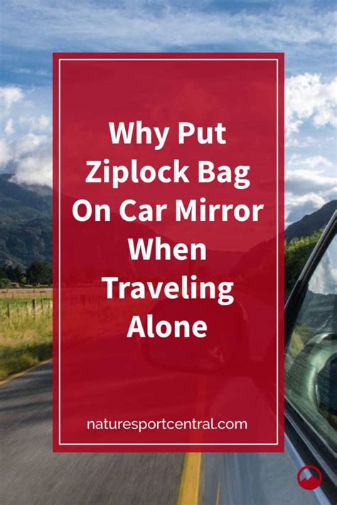 place bag on mirror when traveling alone